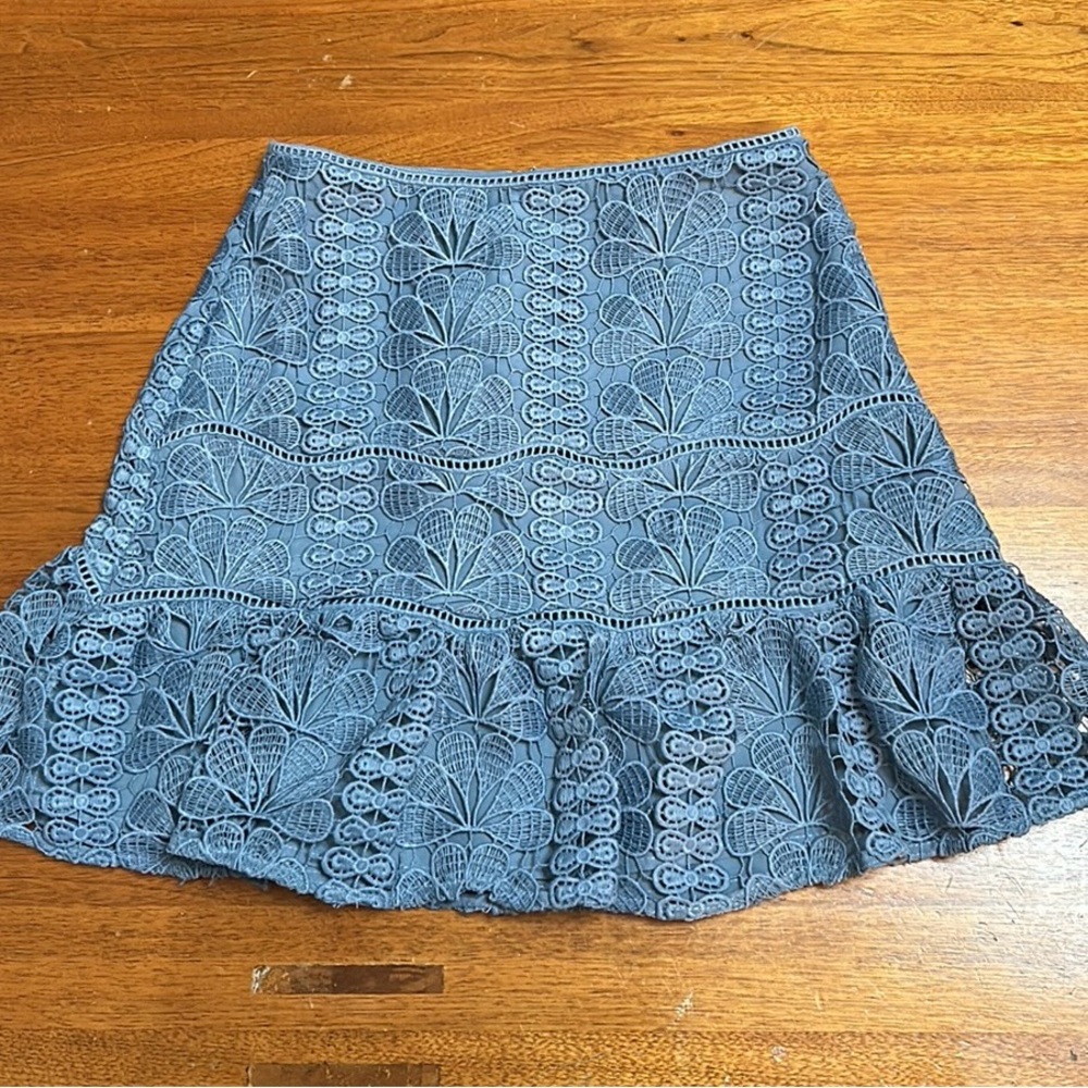 Lace miniskirt